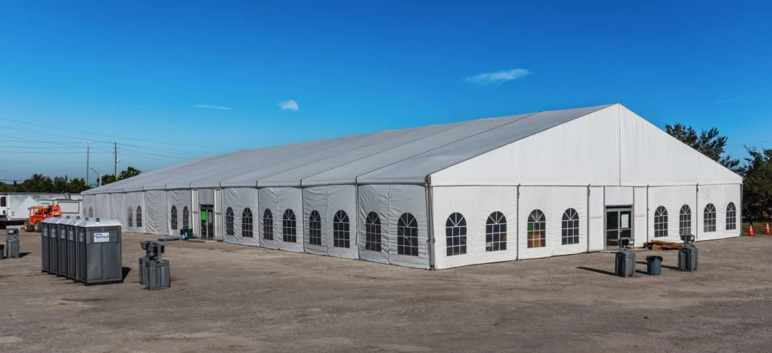 Large DRG dining tent.