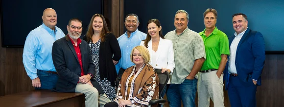 DRG executive team at company headquarters